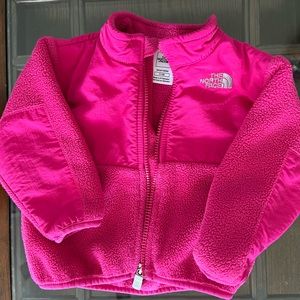 Baby girl pink North Face Jacket size 6-12 months